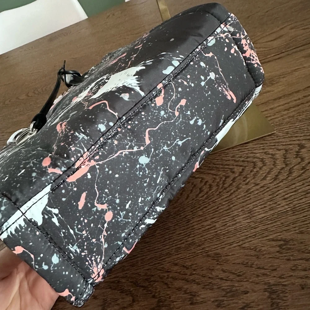 NWT！NEW！Marc Jacobs Mini Grind Nylon Tote Crossbody -Tiedye Splatter Paint Women